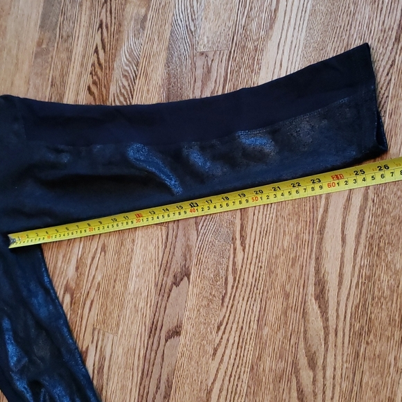 (M) Lola Jeans Varlerie Shiny Black Mid Rise Pull On Pants 360° Comfort Stretchy - Picture 10 of 13